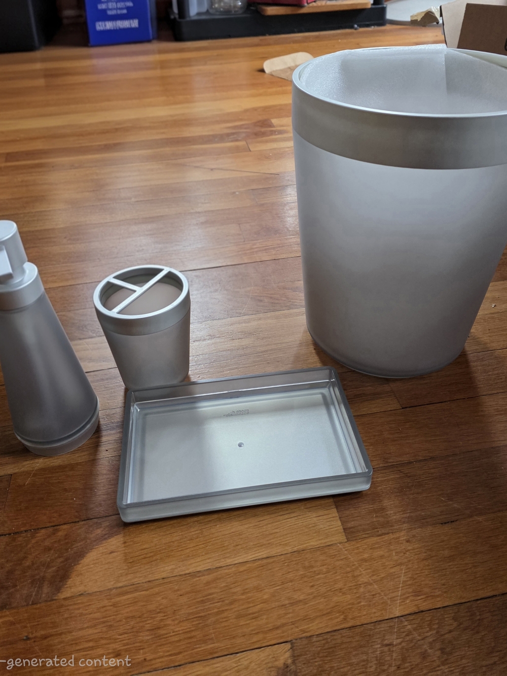 Target Silver Bathroom Accessories Set - 4-Piece